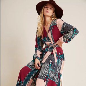 Anthropologie Virginia Wrap Maxi Dress by Porridge - Size XS